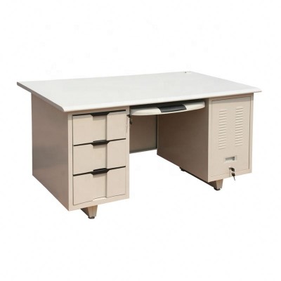 Manufacturing Steel Office Desk Computer Desk Stand Metal Office Table With Storage Drawer