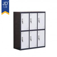 steel almirah modern design 6 door steel locker for gym and school student small locker metal locker for storage cloth wardrobe