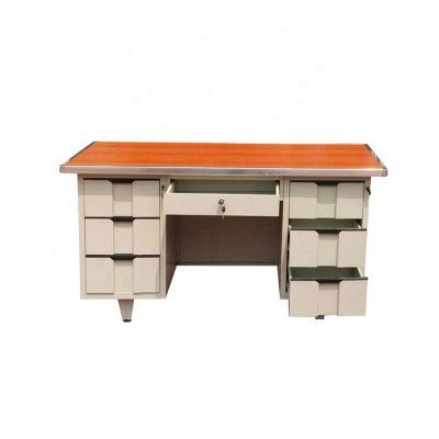 Wholesale Office Furniture Steel Office Table Metal Office Desk Storage In Stock