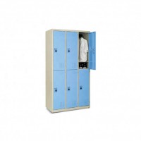 Iron Steel Changing 4 Metal Lockers 1/2 Door Locker